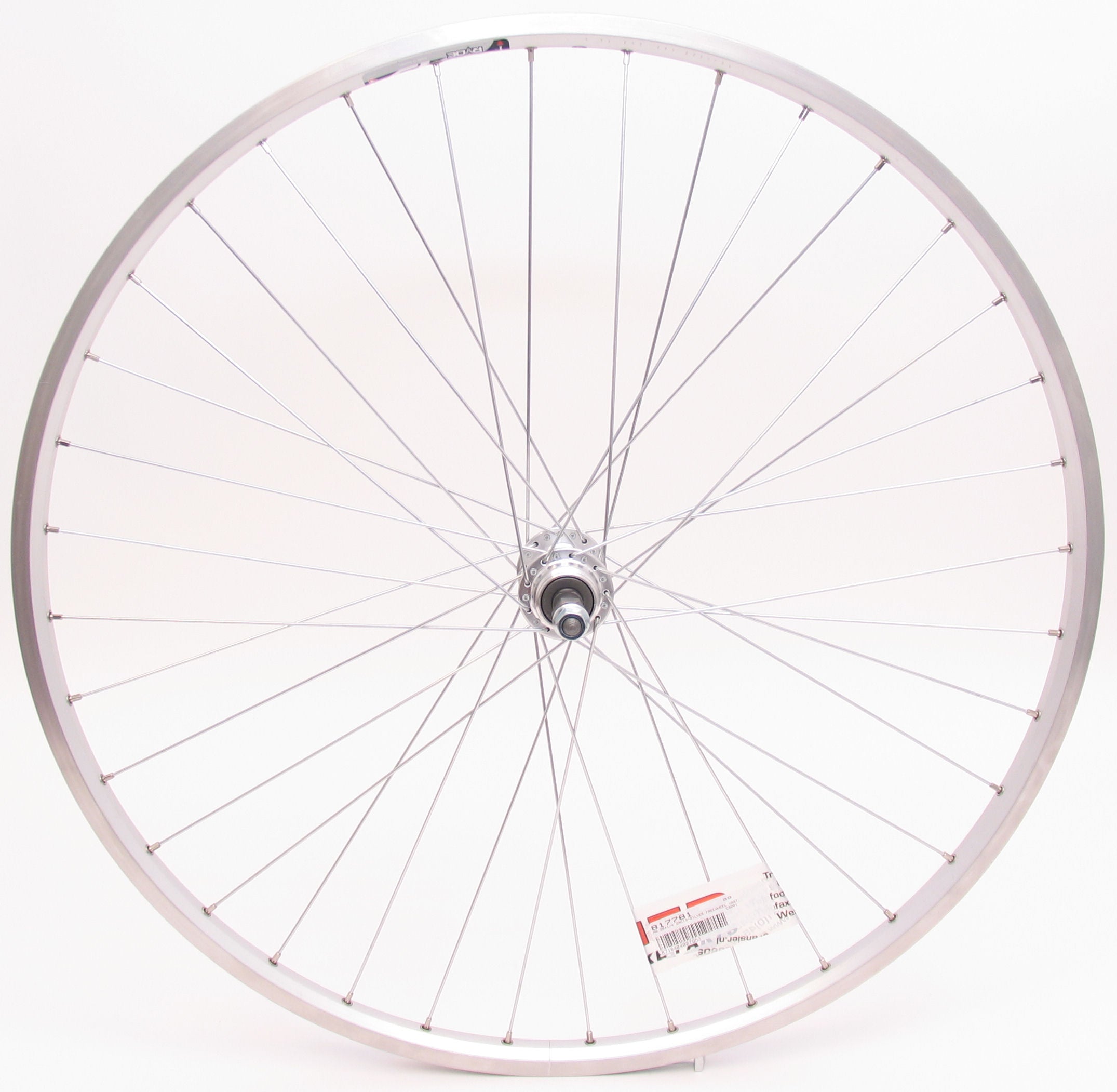 Achterwiel 28 x 1/4"  ZAC19 Freewheel vast - zilver