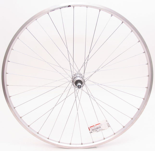 Achterwiel 28 x 1/4"  ZAC19 Freewheel vast - zilver