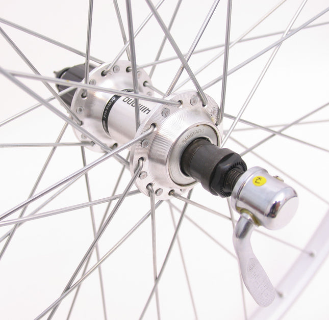 Achterwiel 28 x 1/4" aluminium Sunrace HBM53 QR 7 speed - zilver