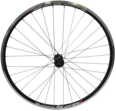 Voorwiel 26" ATB - ZAC19 velg - Shimano Deore naaf - RVS spaken - zwart