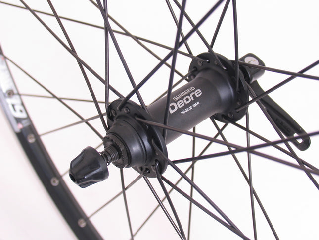 Voorwiel 26" ATB - ZAC19 velg - Shimano Deore naaf - zwart