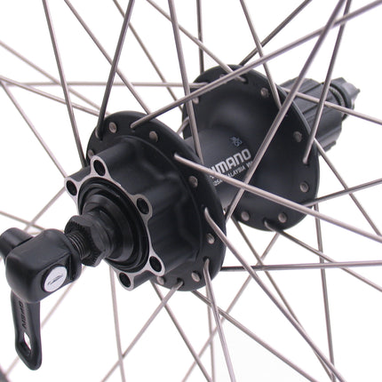 Achterwiel 28/29" / 622x19C Ryde Andra 30 velg met Shimano FH-M525 8/9/10 speed naaf voor 6 bouts remschijf - zwart - afbeelding 2