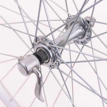 Voorwiel 28" / 622*21 Rodi Parallex velg met QR naaf - zilver