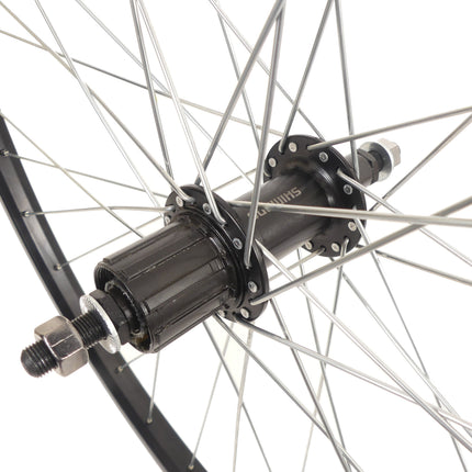 Achterwiel Rodi Parralex 28" / 622*21 velg - 7V Shimano TY500 naaf - zwart