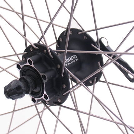 Voorwiel 26" / 559x19C Ryde Andra 30 velg met Shimano FH-M525 naaf voor 6 bouts remschijf - zwart - afbeelding 3