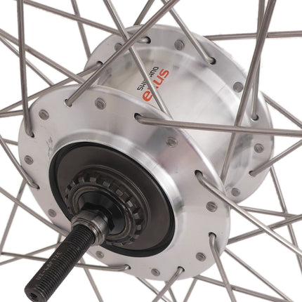 Achterwiel 28" / 622 x 19C Ryde ZAC19 velg met Shimano Nexus 7 rollerbrake naaf - zilver
