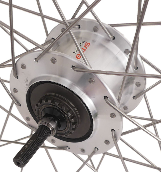 Achterwiel 28" / 622 x 19C Ryde ZAC19 velg met Shimano Nexus 7 rollerbrake naaf - zilver