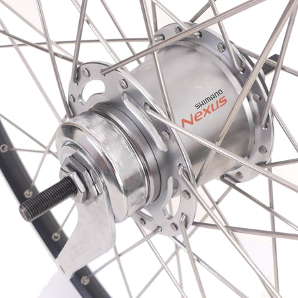 Achterwiel 28" / 622 x 19C Ryde ZAC19 velg met Shimano Nexus 7 remnaaf - zwart / zilver - afbeelding 2