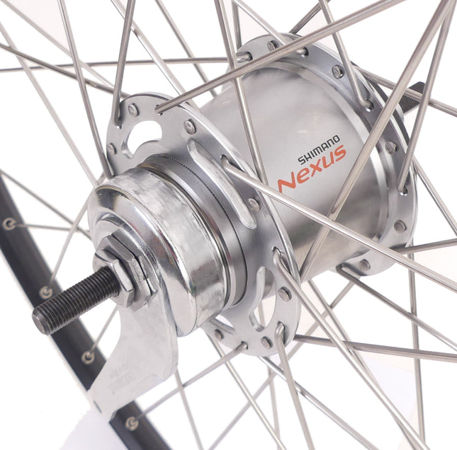 Achterwiel 28" / 622 x 19C Ryde ZAC19 velg met Shimano Nexus 7 remnaaf - zwart / zilver - afbeelding 2