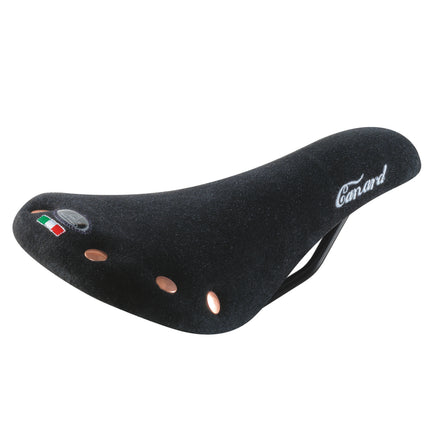 Zadel MonteGrappa 'Canard' Fixie/MTB Leer Zwart