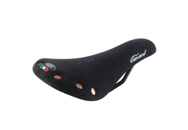 Zadel MonteGrappa 'Canard' Fixie/MTB Leer Zwart
