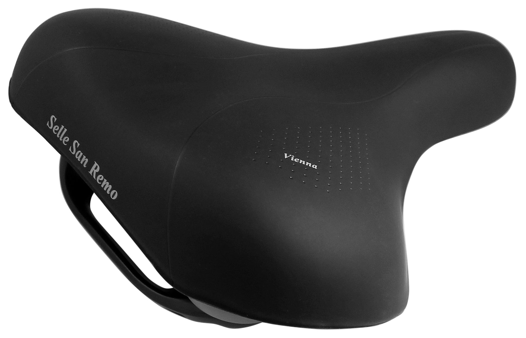Fietszadel Selle San Remo Vienna met handgreep - zwart