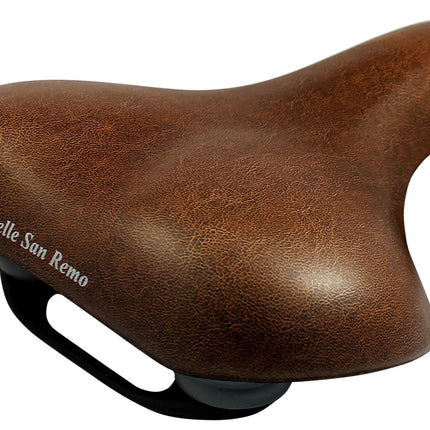 Selle San Remo Vienna bicycle saddle with handle - brown