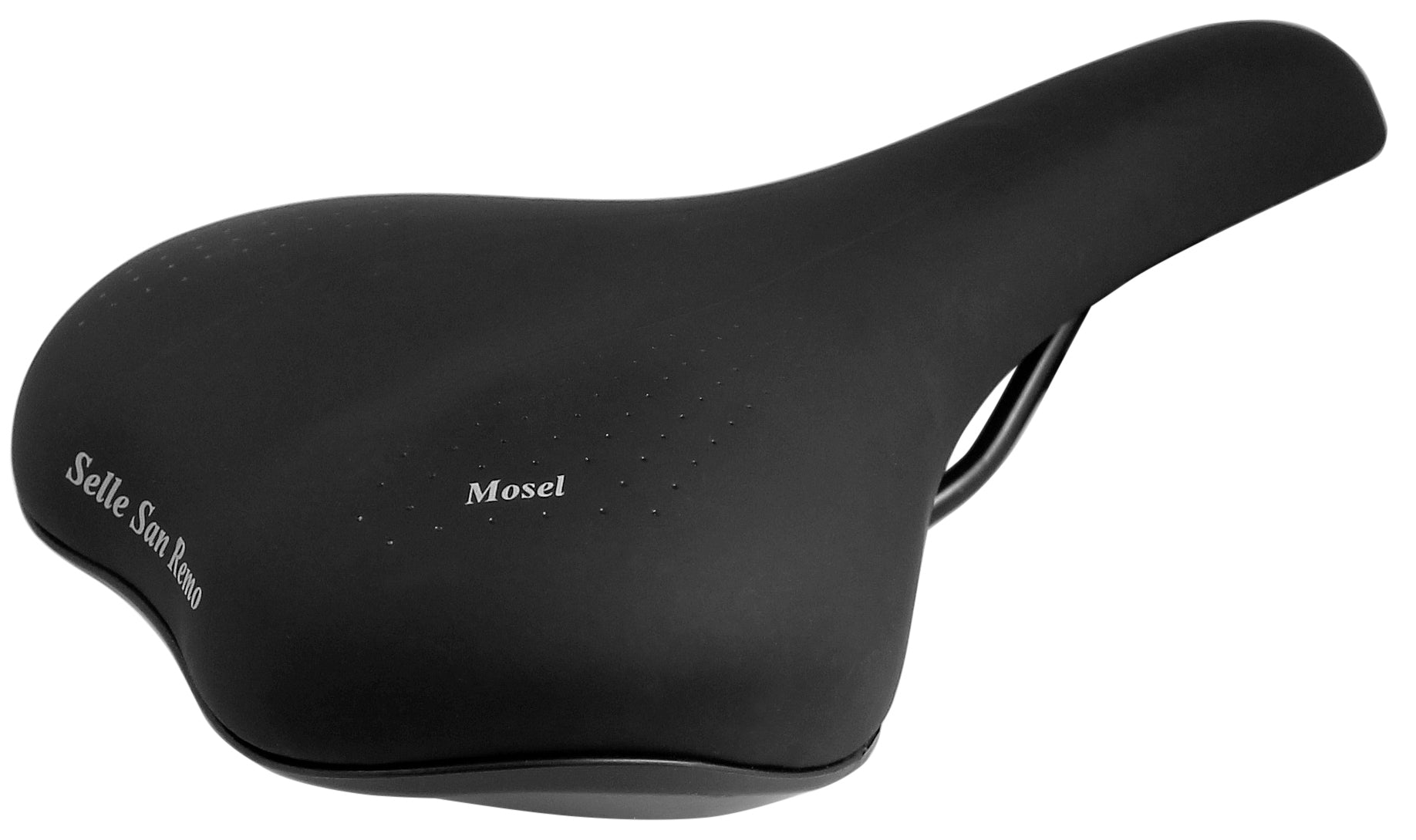 Fietszadel Selle San Remo Mosel voor stads-/trekkingfietsen - zwart (werkplaatsverpakking)
