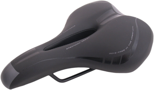 Fietszadel Selle Monte Grappa Lyra Ergonomic - zwart skai leer