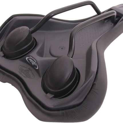 Fietszadel Selle Monte Grappa Althea - zwart skai leer - afbeelding 2