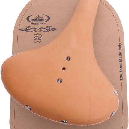 Fietszadel Selle Monte Grappa Old Frontier Classic - natuurlijk leder