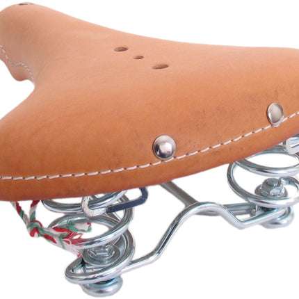 Fietszadel Selle Monte Grappa Old Frontier Classic - natuurlijk leder - afbeelding 2