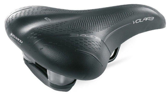 Fietszadel Selle Bassano Volare XXL BigCity met elastomeer demping - zwart