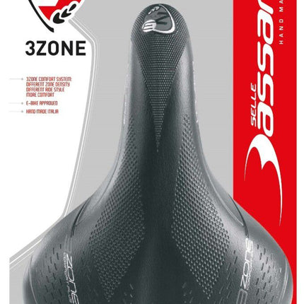 Fietszadel Selle Bassano Volare XXL BigCity met elastomeer demping - zwart - afbeelding 3