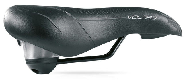 Fietszadel Selle Bassano Volare XXL BigCity met elastomeer demping - zwart - afbeelding 2