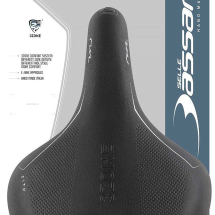 Fietszadel Selle Bassano Rivale 3zone City - zwart - afbeelding 2