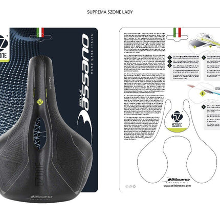 Fietszadel Selle Bassano Suprema 5zone EL Dames met elastomere demping - zwart - afbeelding 4