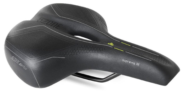 Fietszadel Selle Bassano Suprema 5zone EL Heren met elastomere demping - zwart