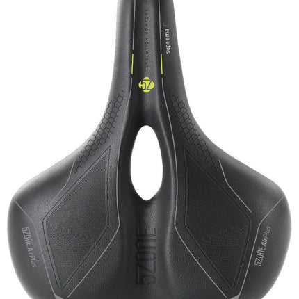 Fietszadel Selle Bassano Suprema 5zone EL City met elastomere demping - zwart - afbeelding 3