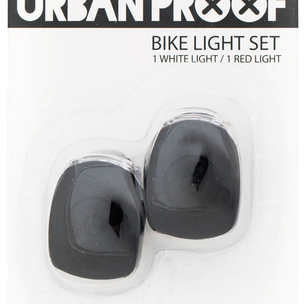 Siliconen LED fietslampjes Urban Proof - zwart