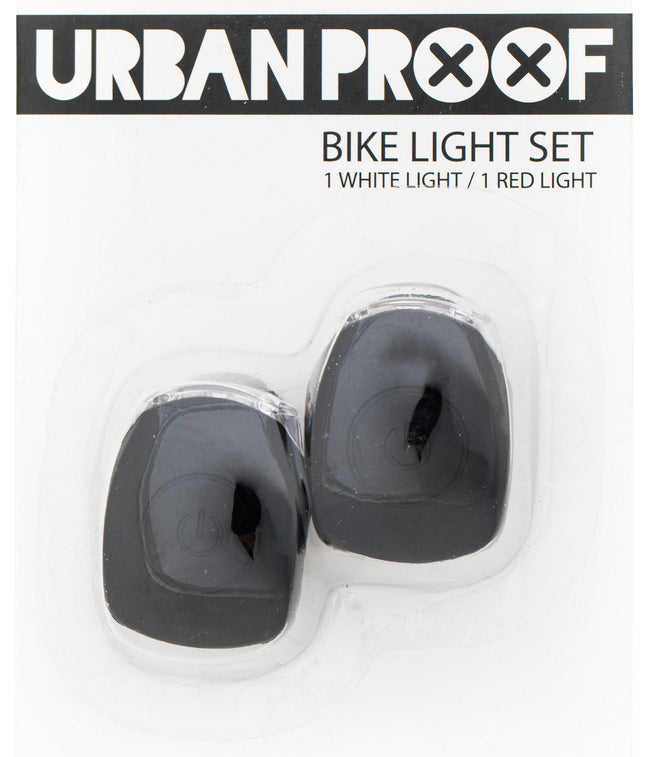 Siliconen LED fietslampjes Urban Proof - zwart