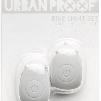 Siliconen LED fietslampjes Urban Proof - lichtgrijs