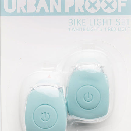 Siliconen LED fietslampjes Urban Proof - vintage blauw