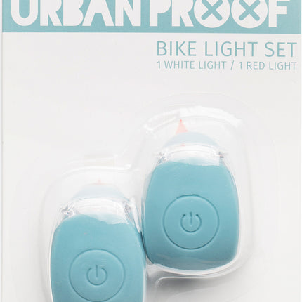Siliconen LED fietslampjes Urban Proof - lichtblauw