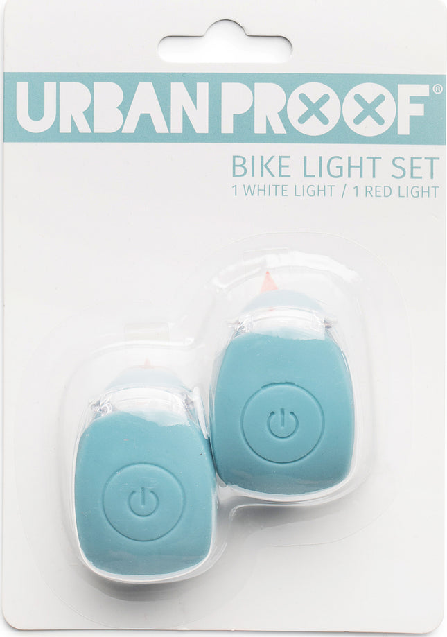 Siliconen LED fietslampjes Urban Proof - lichtblauw
