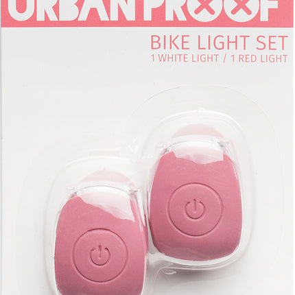 Siliconen LED fietslampjes Urban Proof - warm roze