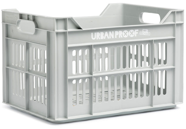 Gerecyclede fietskrat Urban Proof 30 liter - lichtgrijs