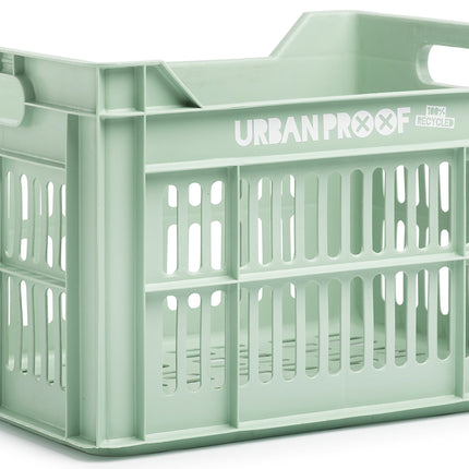 Gerecyclede fietskrat Urban Proof 30 liter - zacht groen