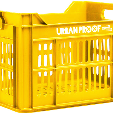 Gerecyclede fietskrat Urban Proof 30 liter - oker geel