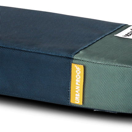 Gerecylede bagagedragerkussen Urban Proof 37,5 x 17 x 7 cm - blauw/groen