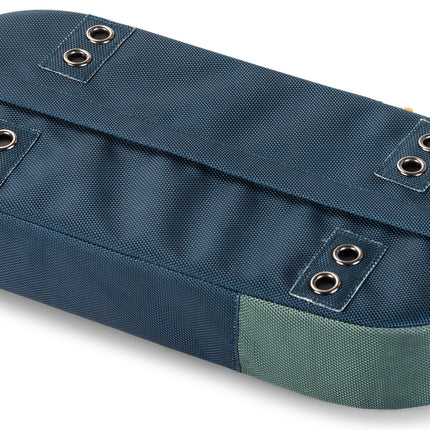 Gerecylede bagagedragerkussen Urban Proof 37,5 x 17 x 7 cm - blauw/groen