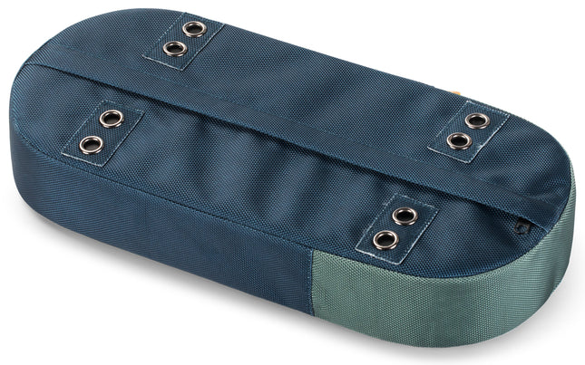 Gerecylede bagagedragerkussen Urban Proof 37,5 x 17 x 7 cm - blauw/groen
