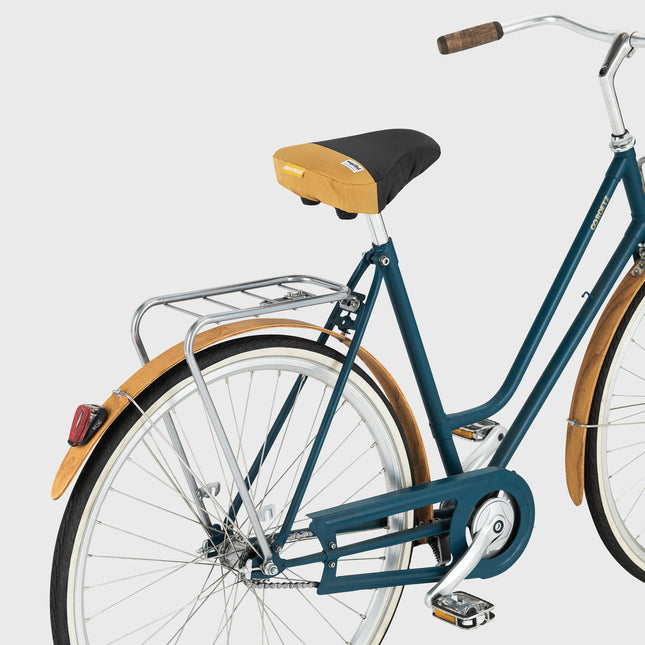 Gerecyclede fietszadelhoes urban Proof - grijs/geel