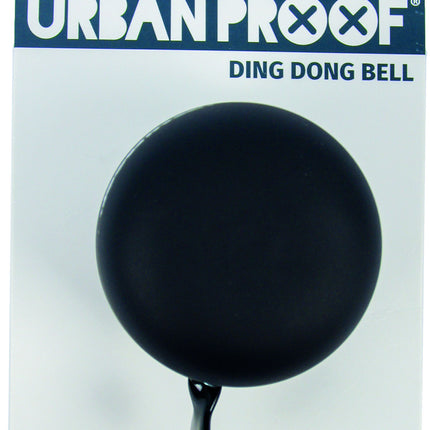 Fietsbel Ding-Dong Urban Proof ø65mm - mat zwart/grijs