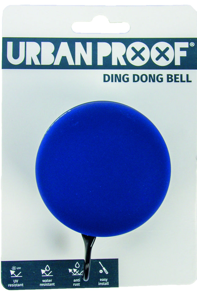 Fietsbel Ding-Dong Urban Proof ø65mm - blauw/groen