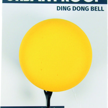 Fietsbel Ding-Dong Urban Proof ø65mm - grijs/geel