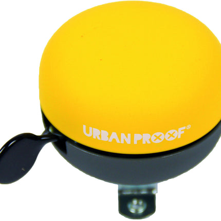 Fietsbel Ding-Dong Urban Proof ø65mm - grijs/geel