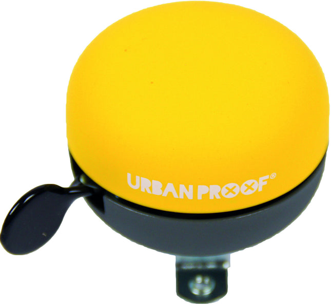 Fietsbel Ding-Dong Urban Proof ø65mm - grijs/geel