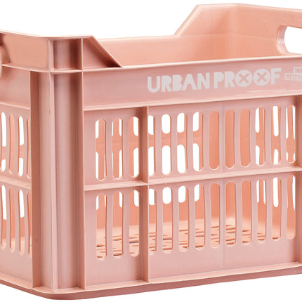 Gerecyclede fietskrat Urban Proof 30 liter - pastel roze