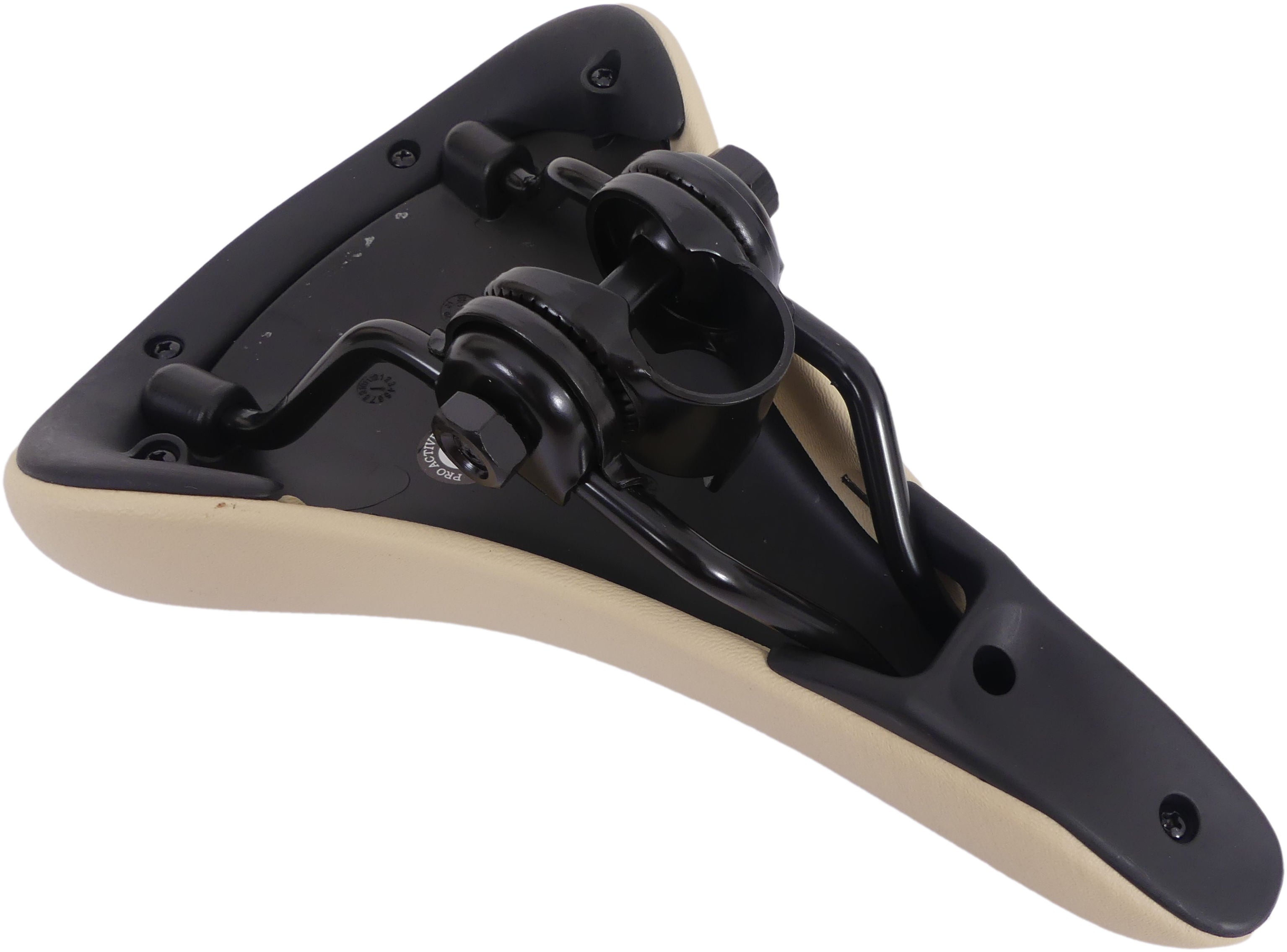 Fietszadel voor 20-26" kinderfiets - creme